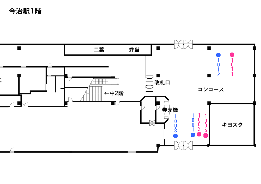 今治駅1階