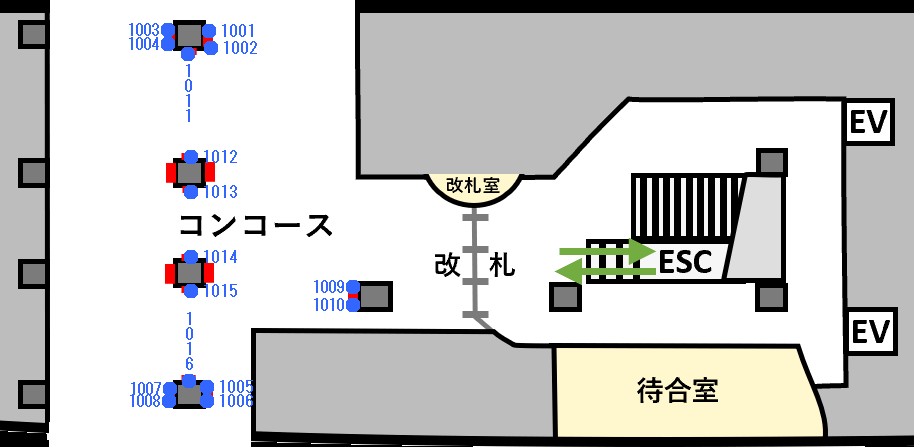 新松山駅1階