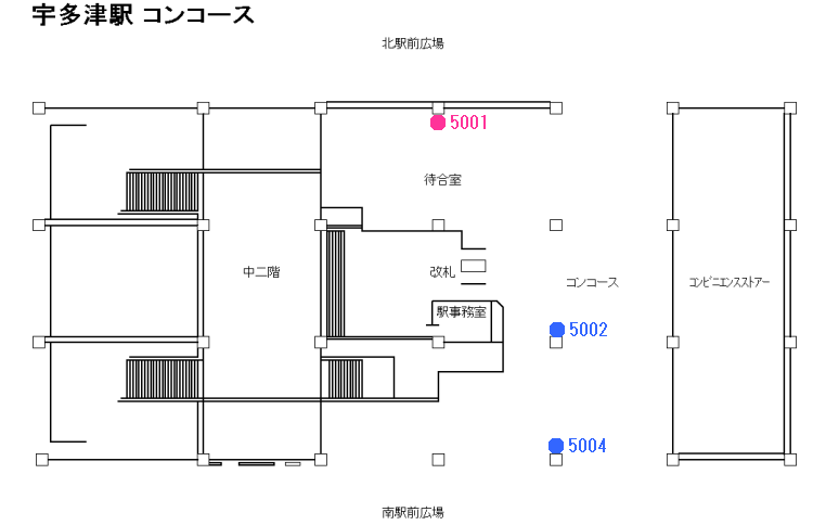 宇多津駅コンコース