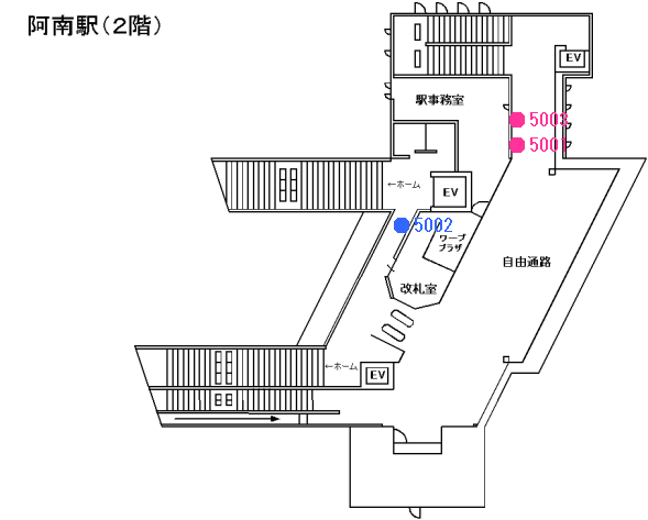 阿南駅（２階）